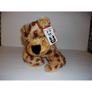 Peek A Boo Toys Plush Tan Brown Spotted Jaguar Cat Stuffed Animal Toy 11" New
